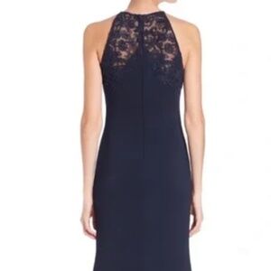 Badgley Mishka Navy Lave Maxi Dress Size 4
